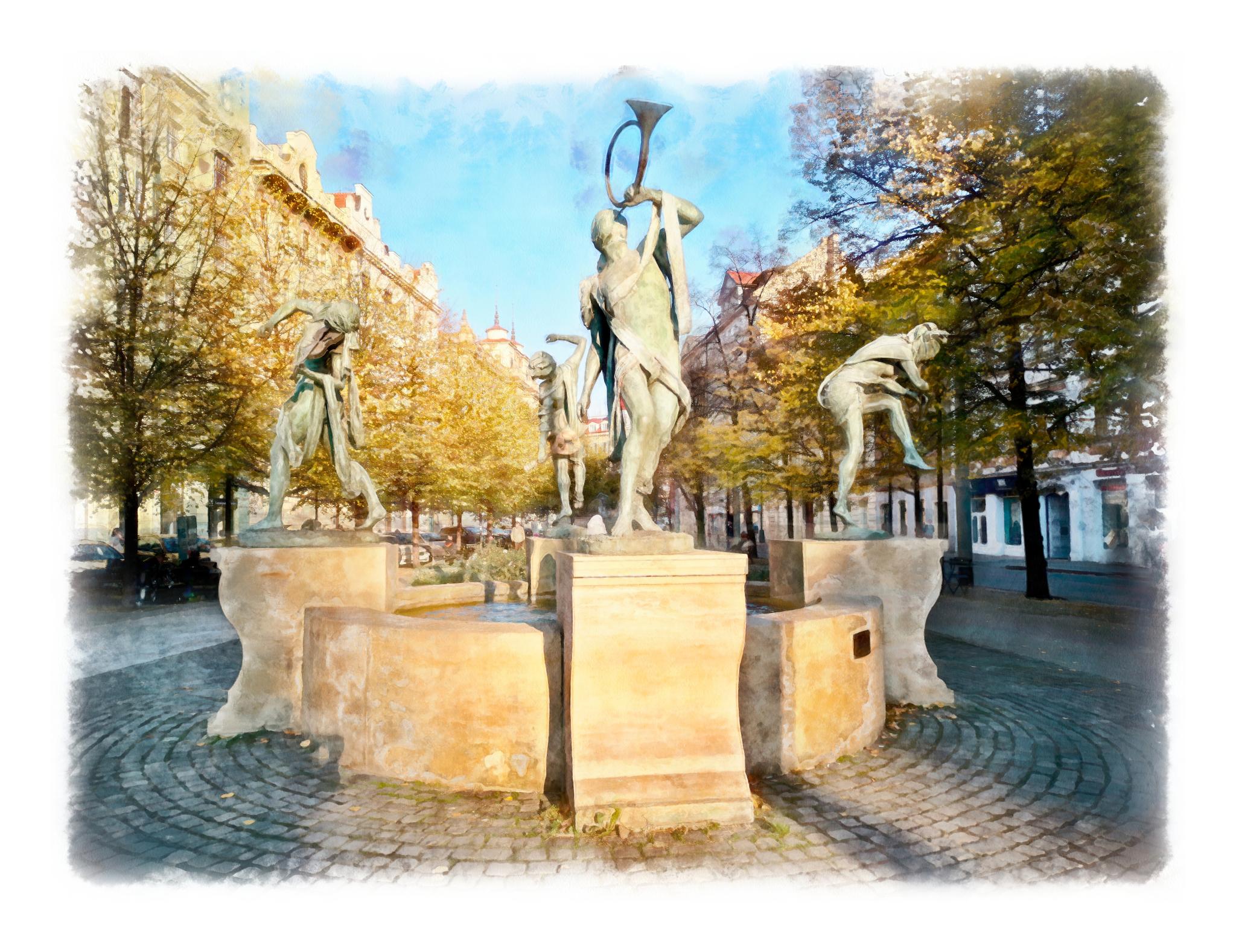 sousoší Čeští muzikanti Praha