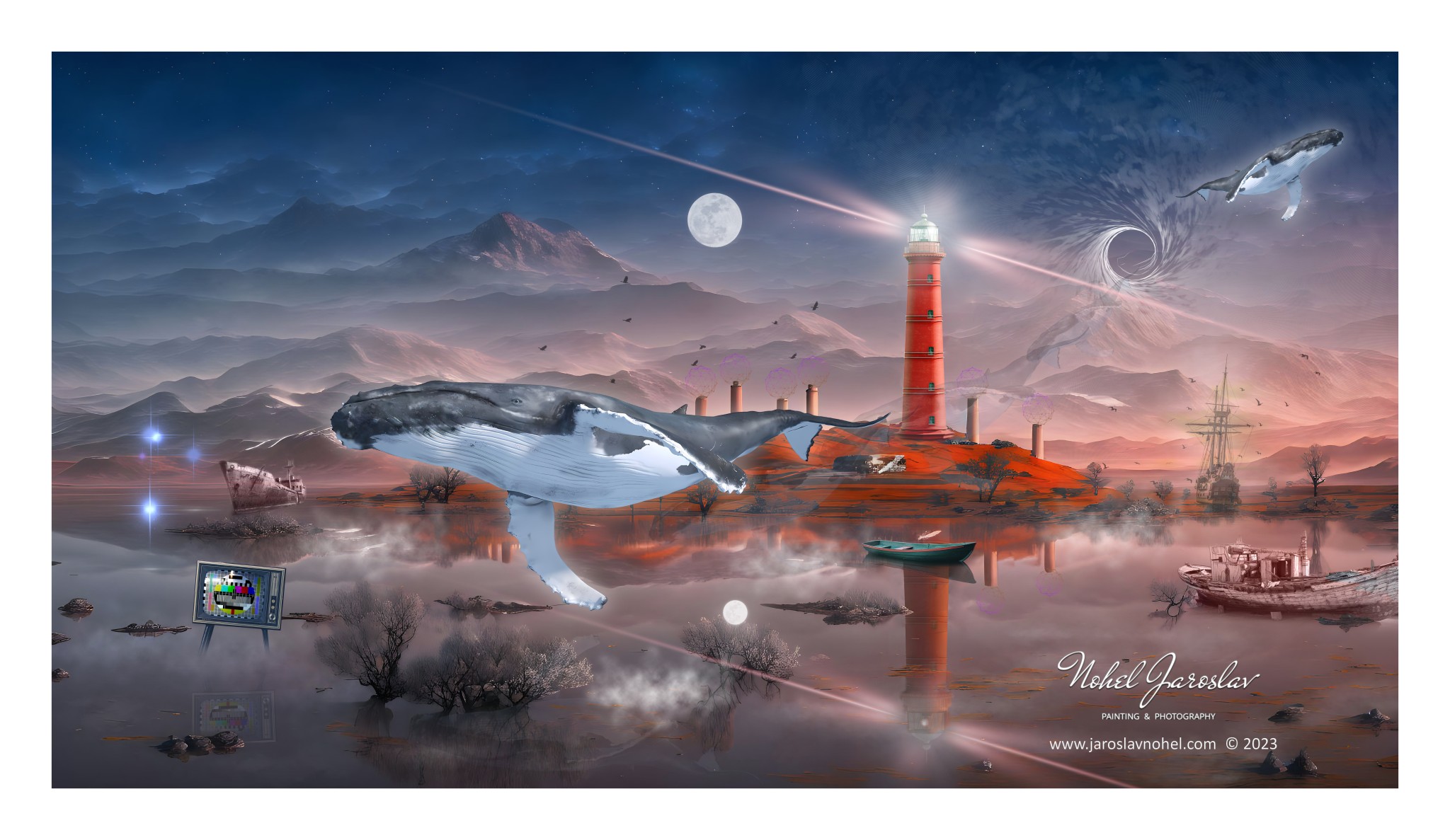 A lighthouse in the desert