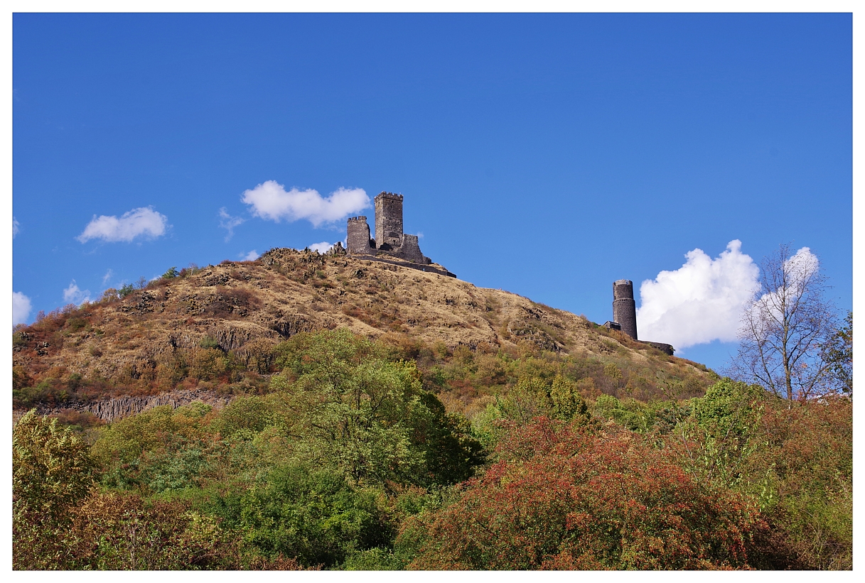 Hazmburk z parkoviště - odjezd